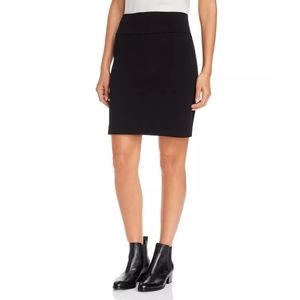 Eileen Fisher Black Mini Stretch Skirt Size M